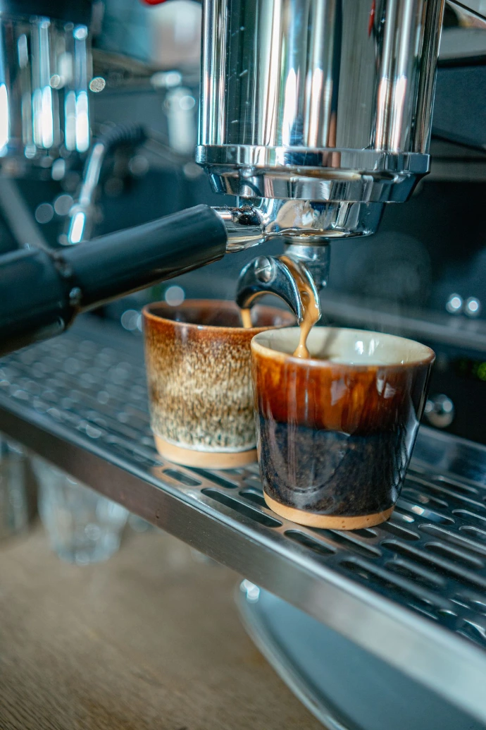 Espresso wird gebrüht
